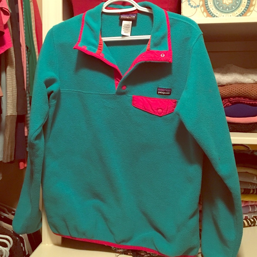 Women's Teal & Pink Patagonia- Like New!